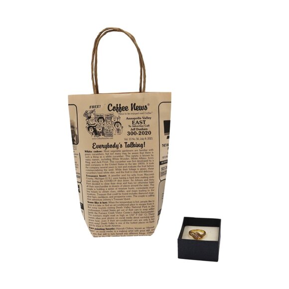 Greenii Extra Small Handmade Newsprint Paper Bags Recyclable Paper Grocery Bags - Picture 4 of 4
